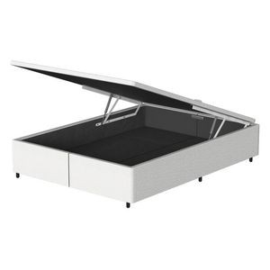 Box Baú Casal Bipartido Prodormir Standard Tela Café (138x188x34cm)