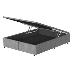 Box Baú Casal Bipartido Prodormir Standard Rústico Bege (138x188x34cm)